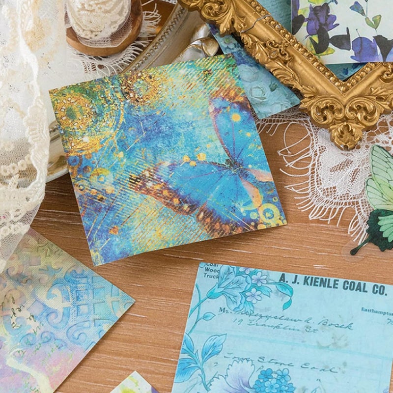 FMOACEN 400 PCS Vintage Scrapbook Paper DIY Journaling Supplies Decorative Paper Aesthetic Stationery Scrapbooking Paper or Journals Junk Journal Planners Picture Frames Album Crafts - Image 3